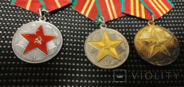 Медаль 10-15-20 за безупречную службу МВД серебро, фото №3