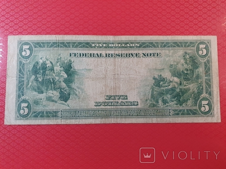 5 Долларів. США .1914 р., фото №3