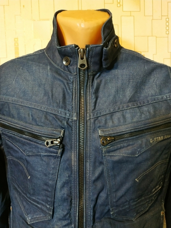Куртка джинсова чоловіча G-STAR коттон р-р М, фото №4