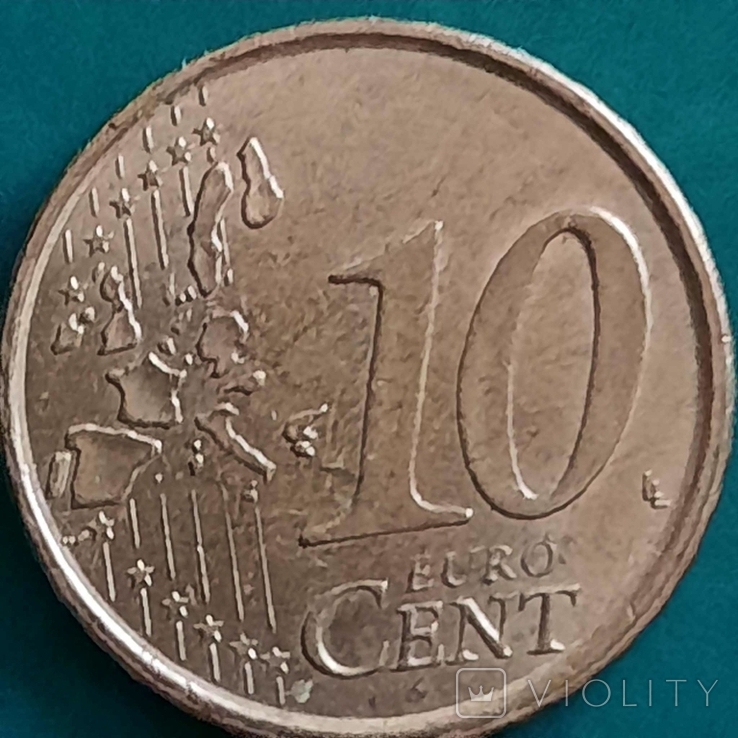 Іспанія / 10 євроцентів / 2002 (тип 1), фото №4
