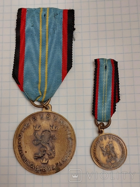 Медаль і мініатюра святого Михаїла в 20 років дивізії Галичина, фото №10