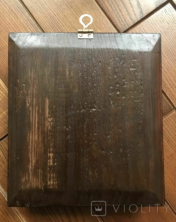 Старинная икона "Господь Вседержитель" в серебряном окладе 84 пробы и киоте, фото №11