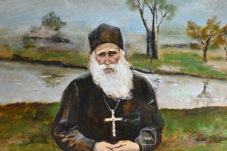 Картина художниці Гриневич Ю. Ф. "Сільський священник.", 2016 рік., фото №6
