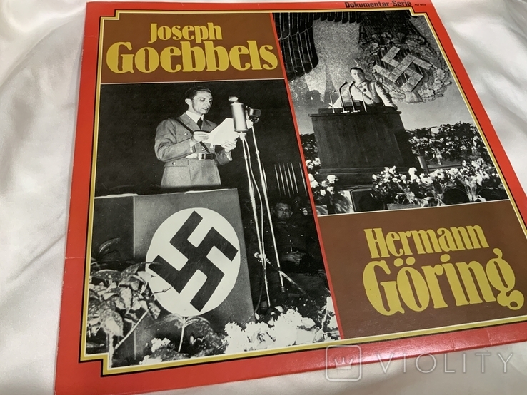 Платівка Goebbels Hering 1932-1946 Геббельс Геринг Третій рейх історичні промови, фото №6