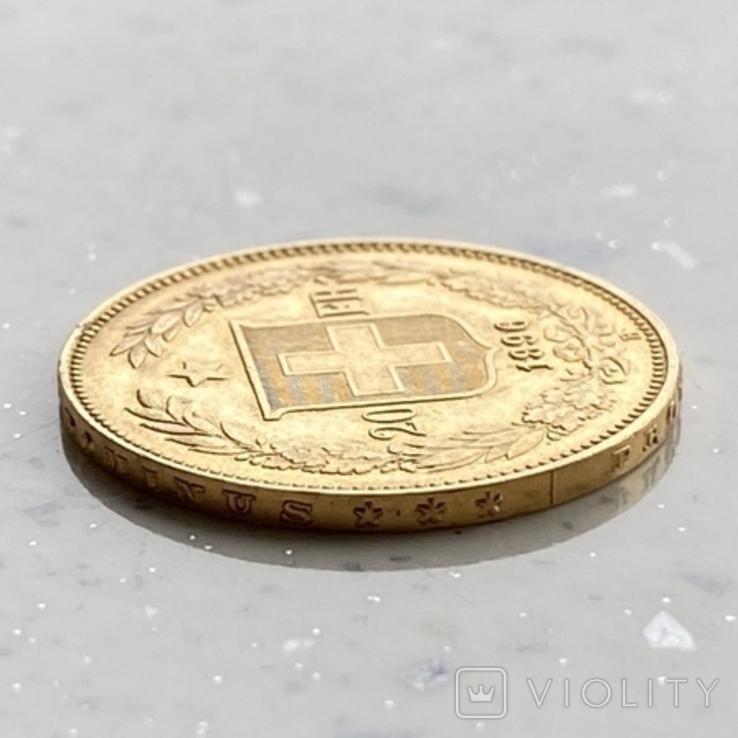 20 франков 1896 г. Швейцария, фото №5