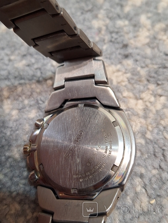 Годинник seiko titanium chronograph, фото №8