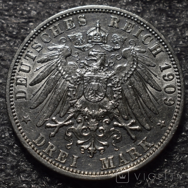 3 марки 1909 року Вільгельм ІІ, photo number 3
