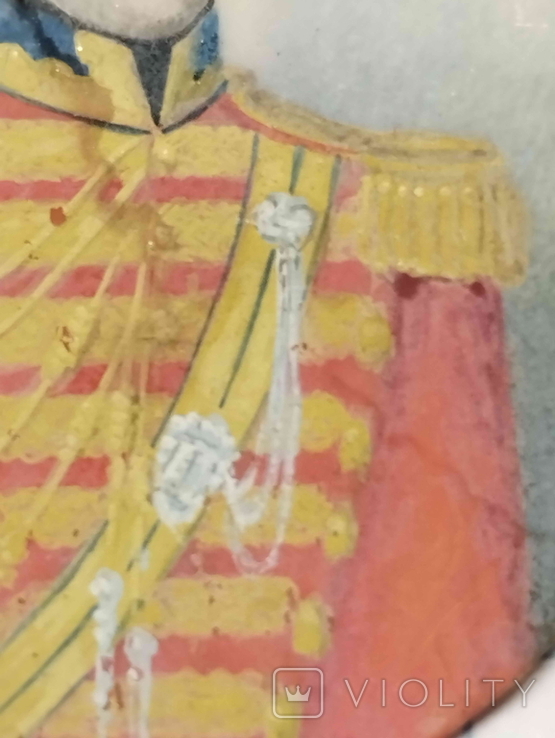 Портрет військового, 19 ст. мініатюра на кості., фото №7