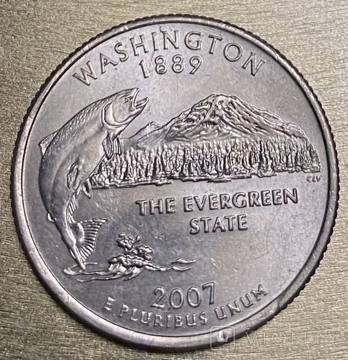 1/4 Доллара 2007(Вашингтон), фото №3