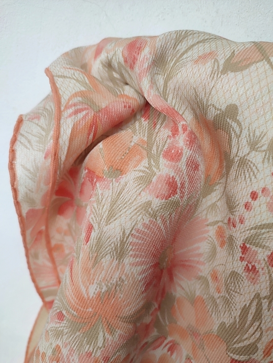 Шовковий шарф палантин Японія вінтаж, фото №10
