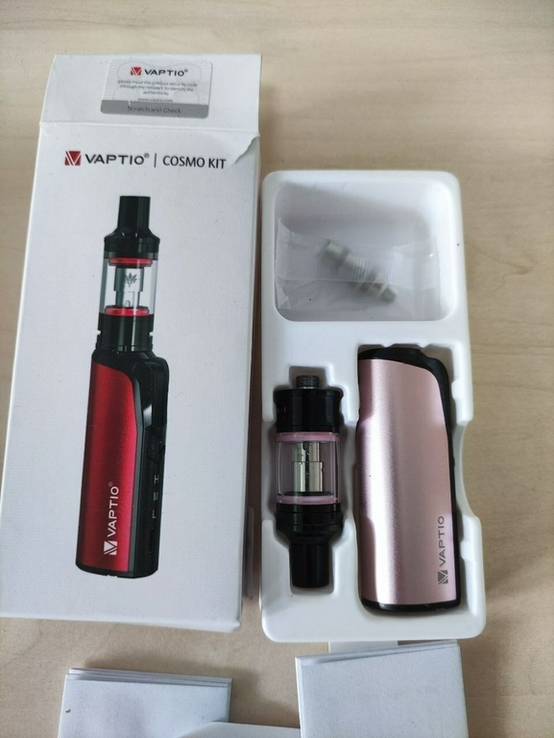 Одним лотом вейп Vaptio Cosmo kit, Solo 2 kit, AirGo stick, фото №5