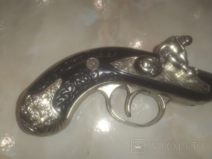 Пистоль Viking коллекционный металл тяжелый Нарядный Испания, фото №3