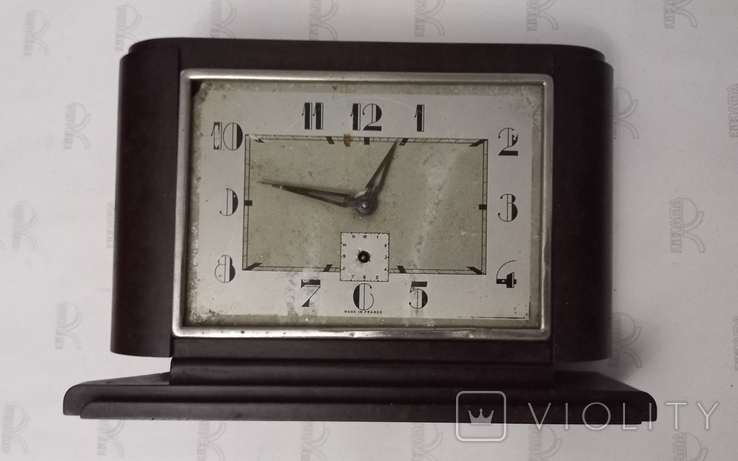 Французький годинник-будильник в карболітовому корпусі, фото №4