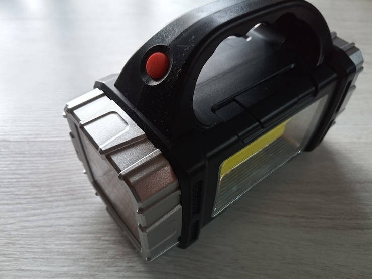 Ручной аккумуляторный фонарь на солнечной батарее USB зарядкой, фото №9