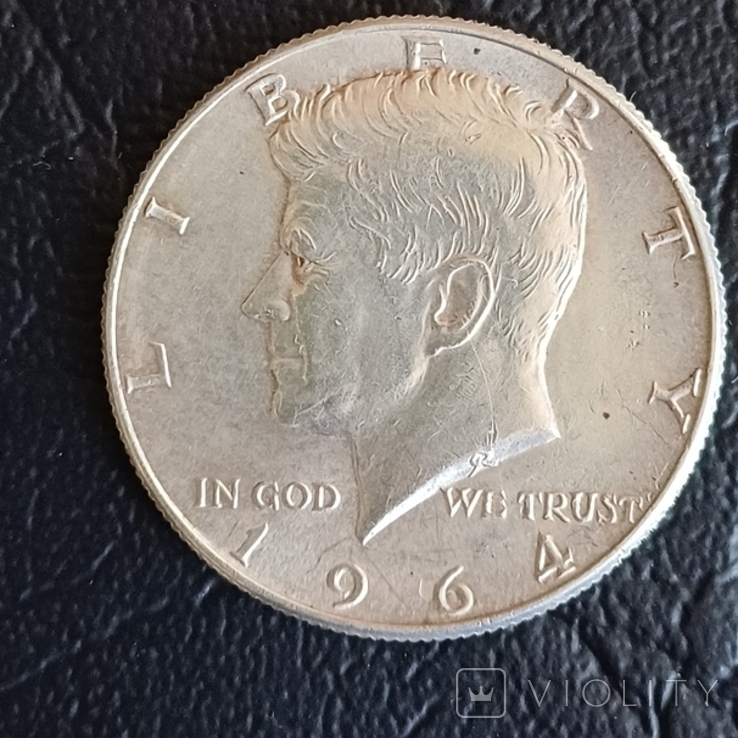 Пол доллара 1964 серебро, фото №2