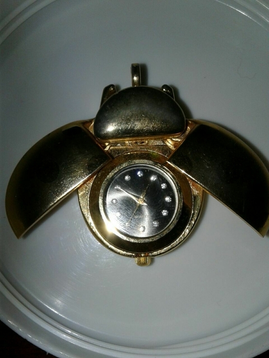 Кулон годинник божья корiвка / жук (б.у), фото №6