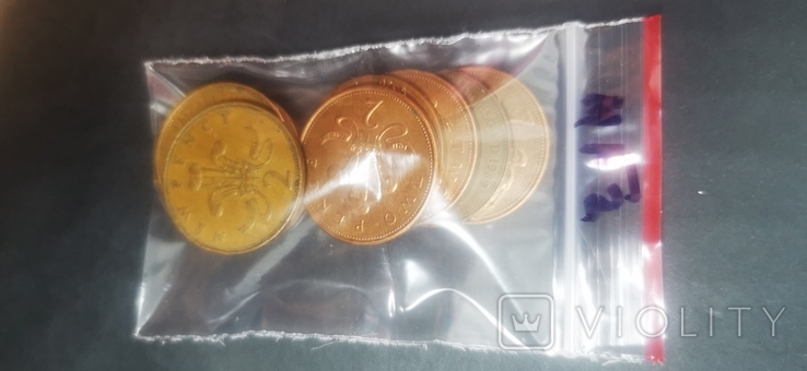 Монеты Великобритания 2 пенни. 10 шт. Разных годов.М#2, фото №4