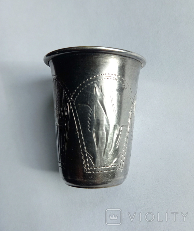 Кидушный стакан Серебро 84, фото №3