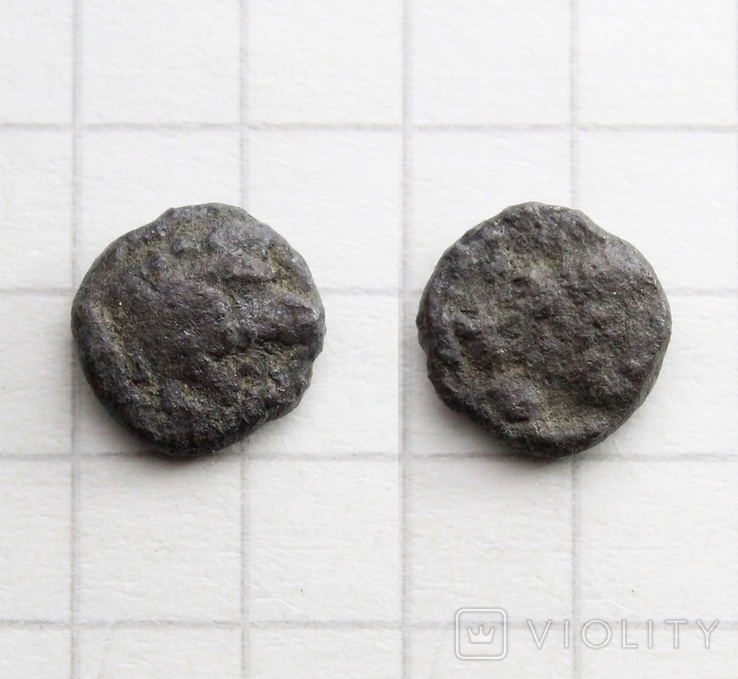 Місія, м.Кізік, 450-400рр. до н.е., срібний обол - вепр / лев, 0.43г., фото №2