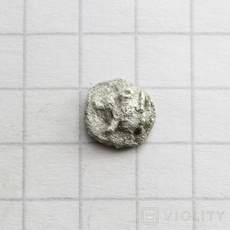 Фрако-Македонський регіон, срібний геміобол V ст. до н.е., 0.29г., фото №6