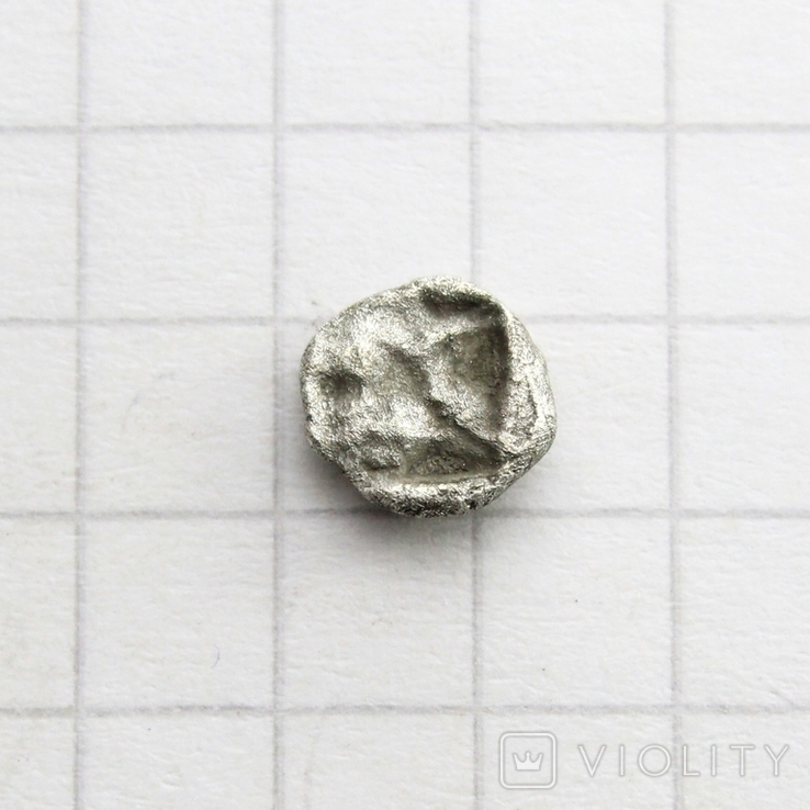 Фрако-Македонський регіон, срібний геміобол V ст. до н.е., 0.29г., фото №9