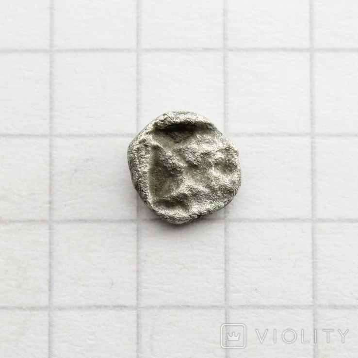 Фрако-Македонський регіон, срібний геміобол V ст. до н.е., 0.29г., фото №10