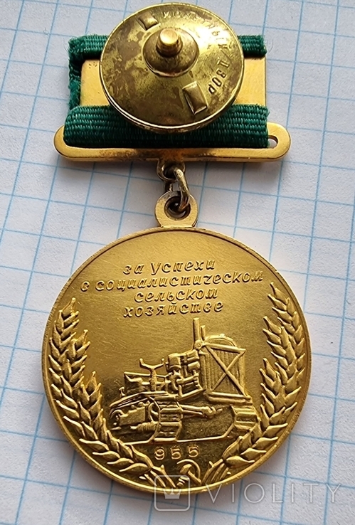 Большая Золотая Медаль ВСХВ За Успехи в Социалистическом Сельськом Хозяйстве Номер#955, фото №9