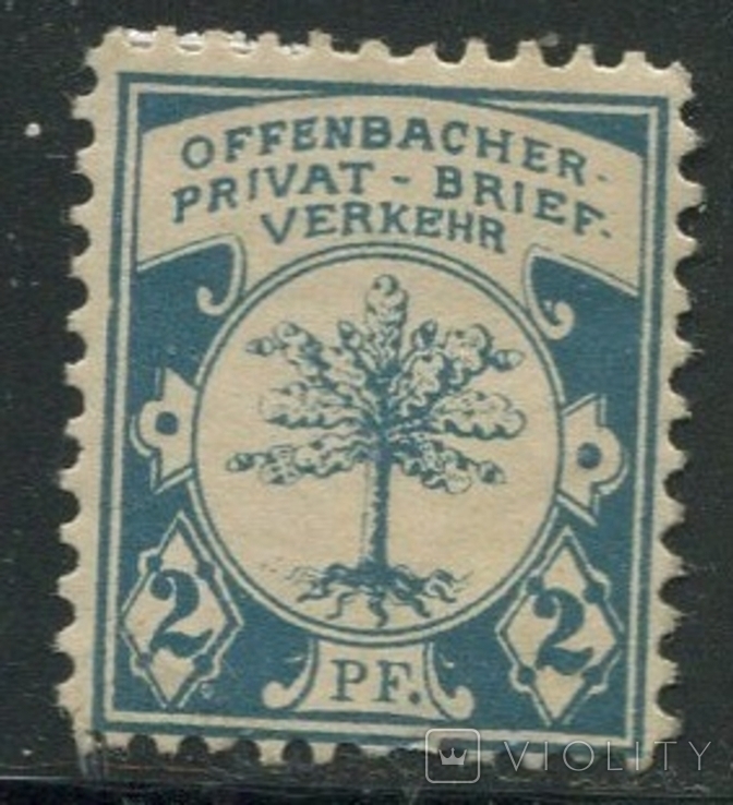 Германия Империя городская частная почта Оффенбах, фото №2