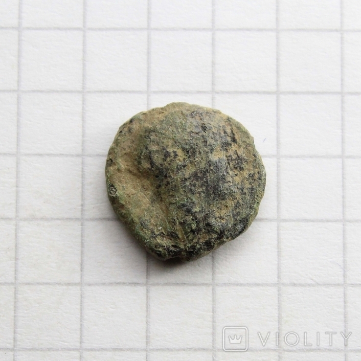 Антична монета (м.Метрополіс?), IV-ІІІ ст. до н.е. - Аполлон / бик, 1.63г., фото №3