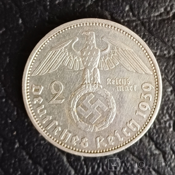 2 марки 1939г.серебро, фото №2