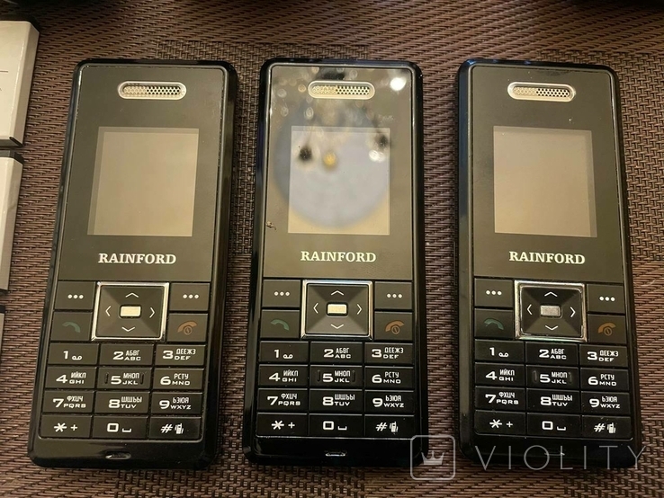 Телефони Rainford 3 шт із зарядними пристроями, фото №3