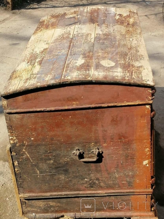 Старый каретный сундук, фото №6
