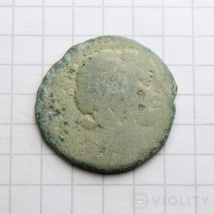 Бронзова антична монета IV-II ст. до н.е. - Аполлон, 4.52г., фото №4