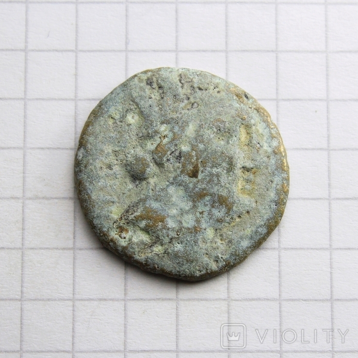 Бронзова антична монета IV-II ст. до н.е. - Тіхе, 5.41г., фото №5