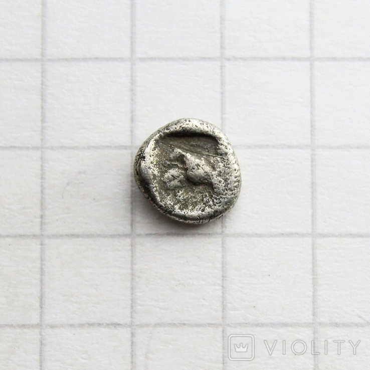 Карія, м.Міласа, срібний тетартеморіон, 420-390рр. до н.е., 0.31г., фото №7