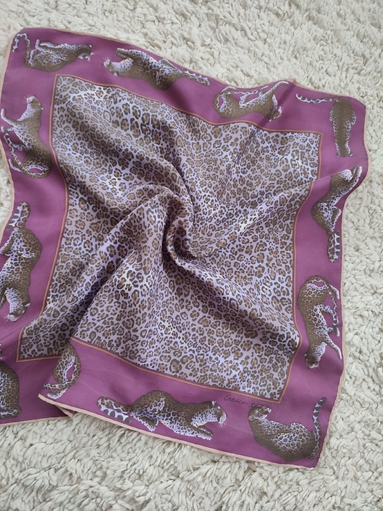 Шелковый шейный платок с леопардами Codello, фото №13