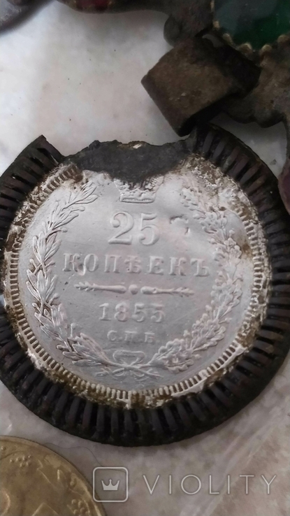 Дукач з монетою 25 копійок 1855р., фото №10