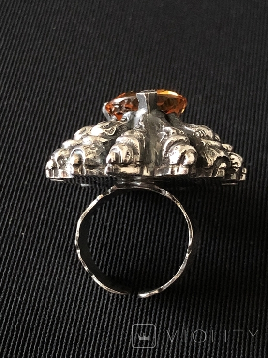 Срібний масивний фірмовий перстень PAMPALONI (срібло 925 пр, вага 32,6 гр) Італія, photo number 6