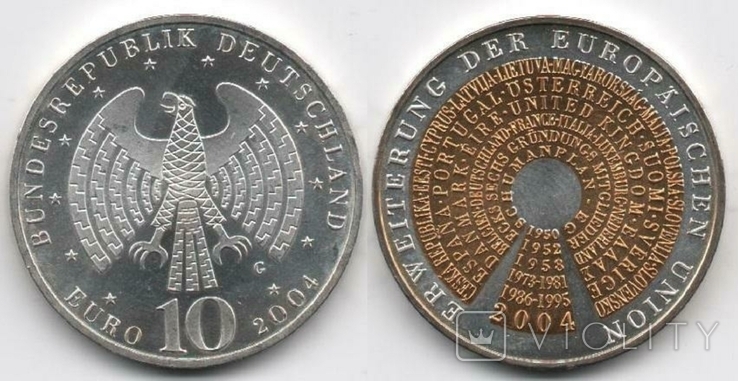 Germany Германия - 10 Euro 2004 Розширення Євросоюзу