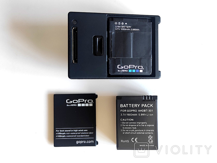 GoPro Hero 3 Silver edition + Аквабокс, два аккумулятора, аксессуары, фото №4