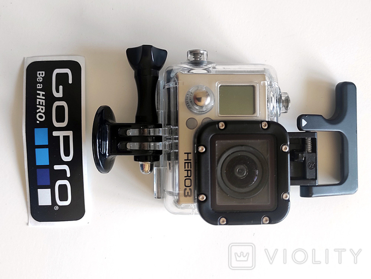 GoPro Hero 3 Silver edition + Аквабокс, два аккумулятора, аксессуары, фото №7