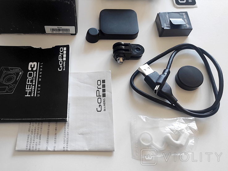 GoPro Hero 3 Silver edition + Аквабокс, два аккумулятора, аксессуары, фото №11