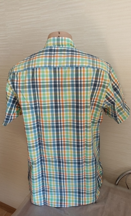 Tommy Hilfiger оригинал красивая летняя мужская рубашка короткий рукав L, фото №5
