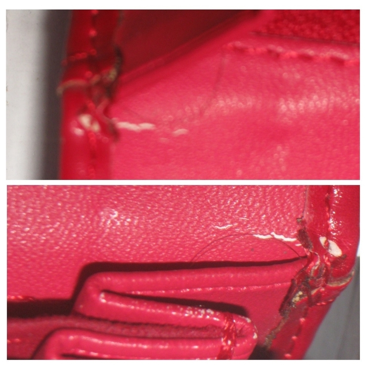 Червоний вживаний жіночий гаманець-портмоне "MONI CE", фото №8