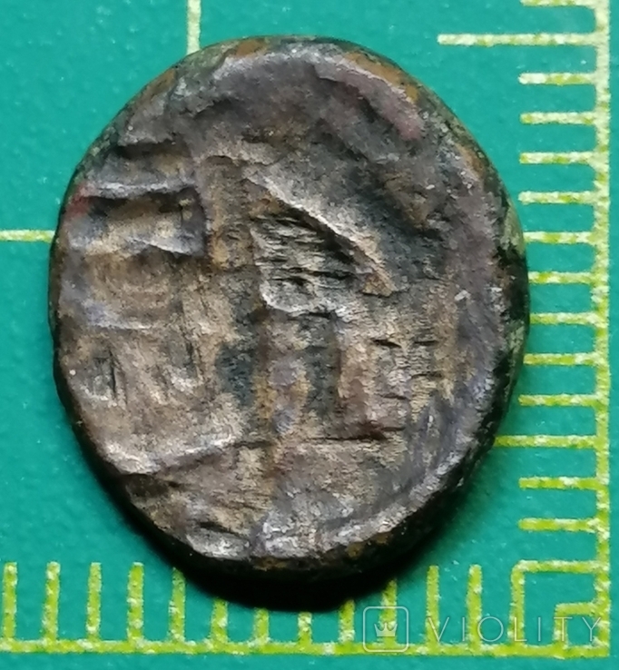 Стародавня монета. Надчекан., фото №6