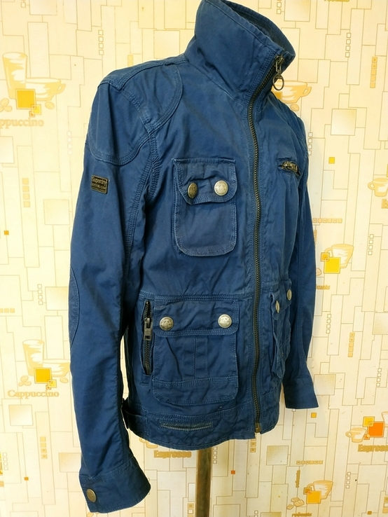 Куртка чоловіча джинсова Потужна вітровка SUPERDRY p-p S, фото №3