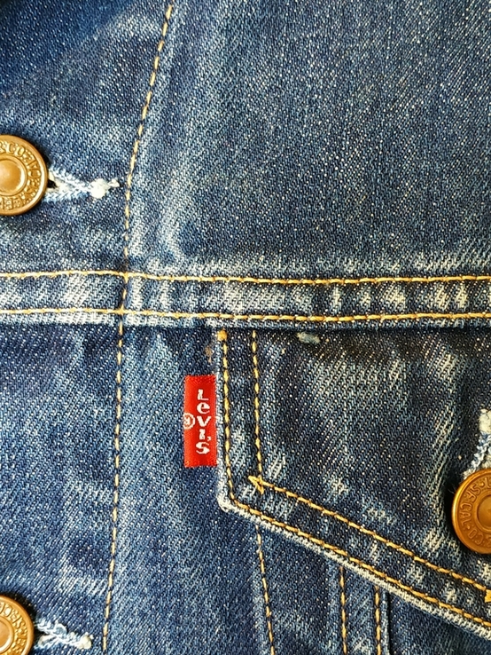 Куртка джинсова чоловіча LEVI STRAUSS коттон р-р М, фото №6