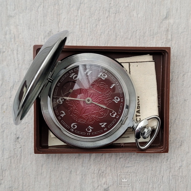 Новий кишеньковий годинник на блискавці СРСР з документами (на ходу), фото №4