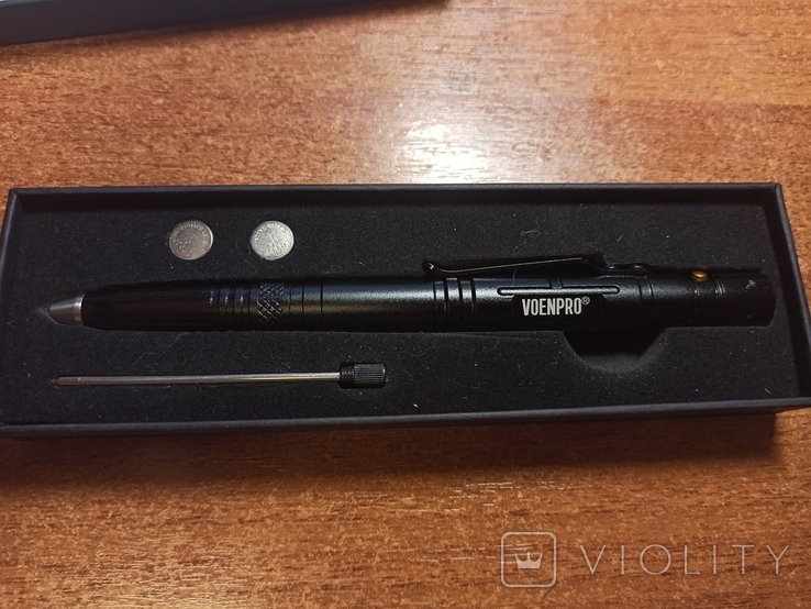 Тактична ручка+ніж+склобой+ліхтар VOENPRO. Без резервної ціни. Нова., фото №3