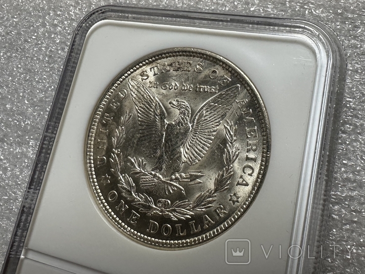 Долар Моргана 1921 слаб NGC MS-64 Америка США, фото №11
